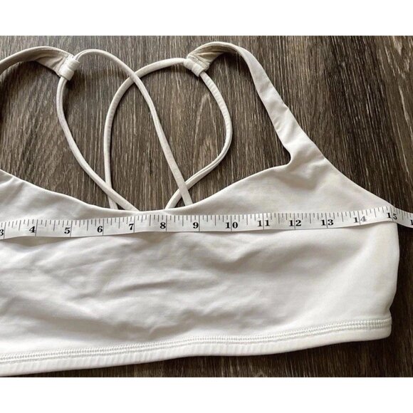 Lululemon Align Tank Top Cropped White Size 10 Yoga Gym Workout Activewer - Picture 5 of 12